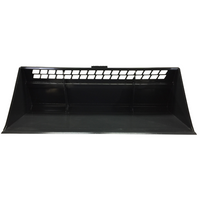 Stout Skid Steer Single Edge Snow Bucket with Skid Steer Quick Attach