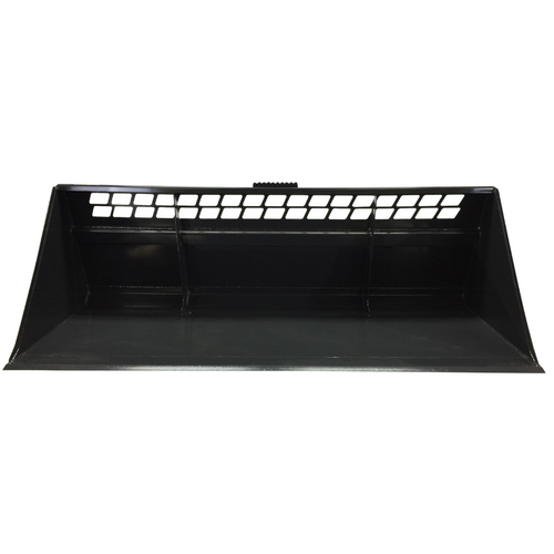 Stout Skid Steer Single Edge Snow Bucket with Skid Steer Quick Attach