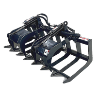 Stout Skid Steer Brush Grapple 66-9 With Skid Steer Quick Attach