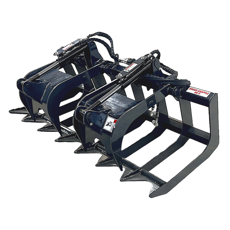 Stout Skid Steer Brush Grapple 66-9 With Skid Steer Quick Attach