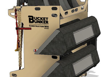 Bucket Bunker Construction MINI Attachment Rack