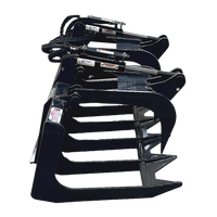 Stout Skid Steer Brush Grapple 66-9 With Skid Steer Quick Attach