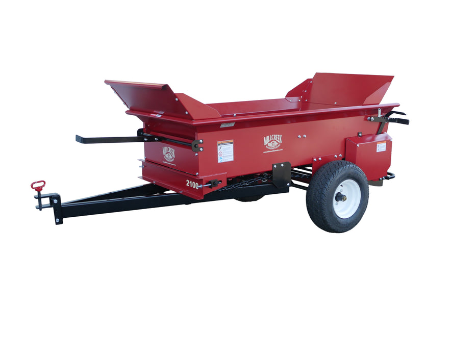 MillCreek Manufacturing 2100 Compact Turf Tiger Top Dresser 1500 lb Capacity / 1 Cubic Yard