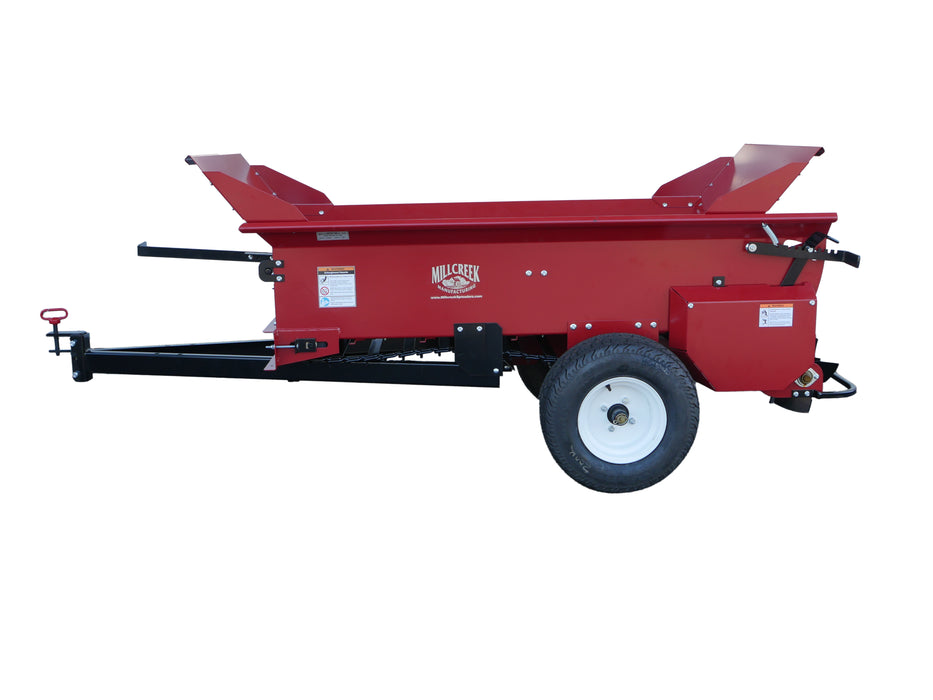 MillCreek Manufacturing 2100 Compact Turf Tiger Top Dresser 1500 lb Capacity / 1 Cubic Yard