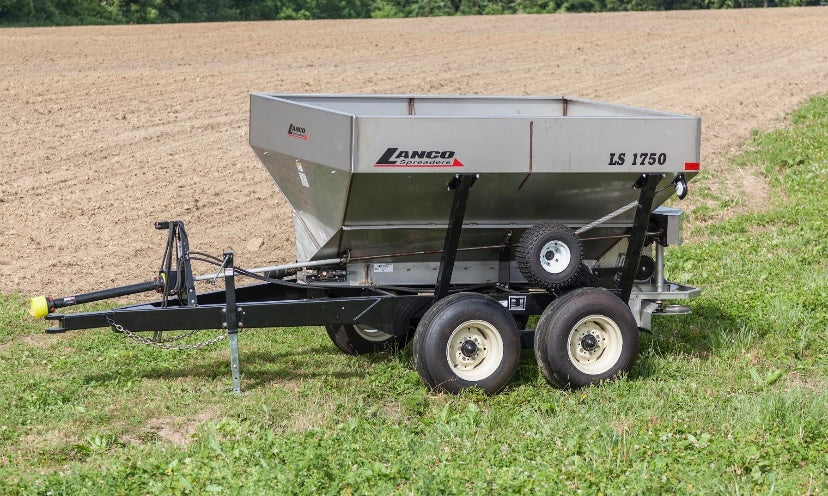 Lanco Spreaders Fertilizer Spreaders| 304 Stainless Steel |
Drive via Hydraulic Press Wheel  | 2 Sizes Up To 204 Cubic Foot Capacity