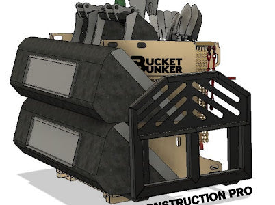 Bucket Bunker Construction PRO Attachment Rack