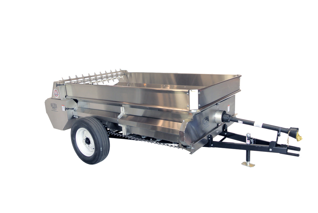 MillCreek Manufacturing Large Stainless Steel Spreader( Spreader body, apron chain, and beater are all made of type 304 Stainless Steel)