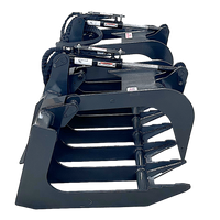Stout Skid Steer Brush Grapple  HD-72-8 with Skid Steer Quick Attach