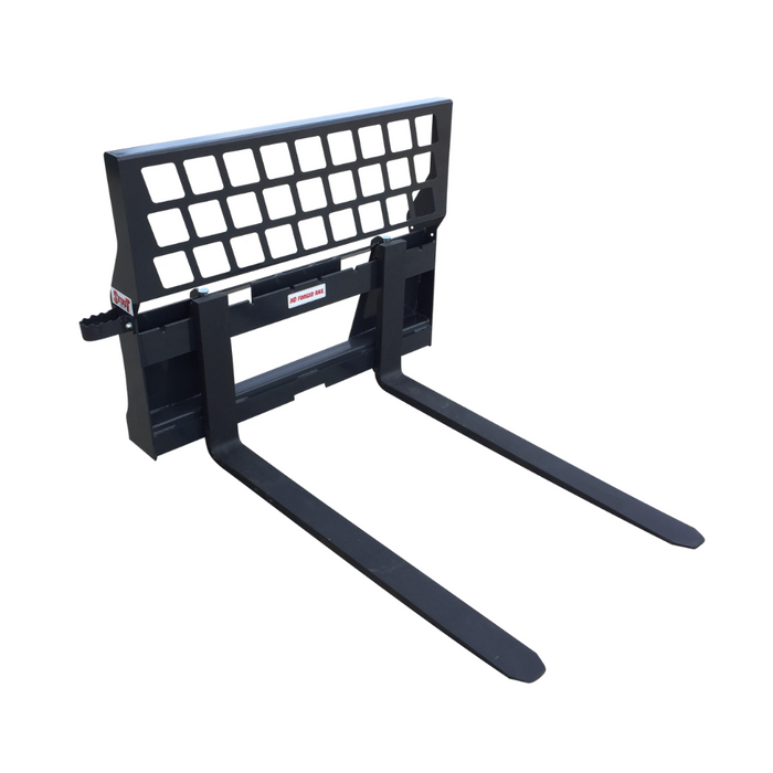 Stout HD Skid Steer Full Back Pallet Fork Frame and Forks