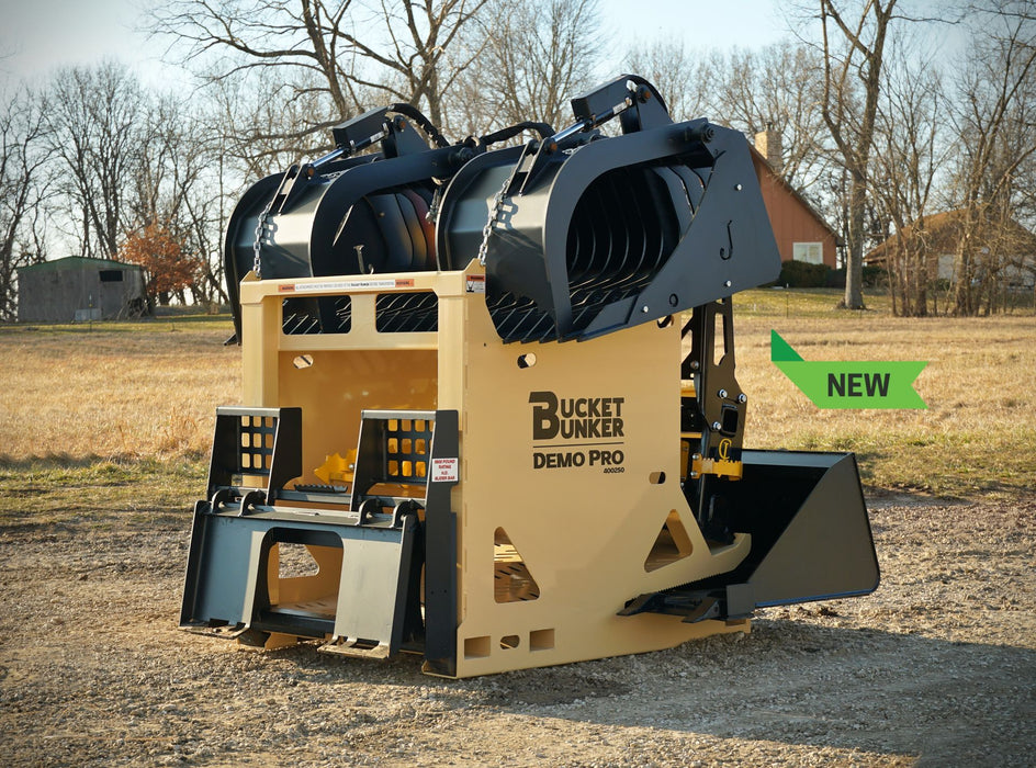 Bucket Bunker Demo PRO Attachment Rack