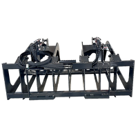 Stout Skid Steer Brush Grapple  HD-72-8 with Skid Steer Quick Attach