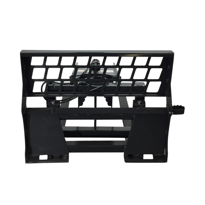 Stout Skid Steer Full Back Pallet Fork with Grapple Add-on