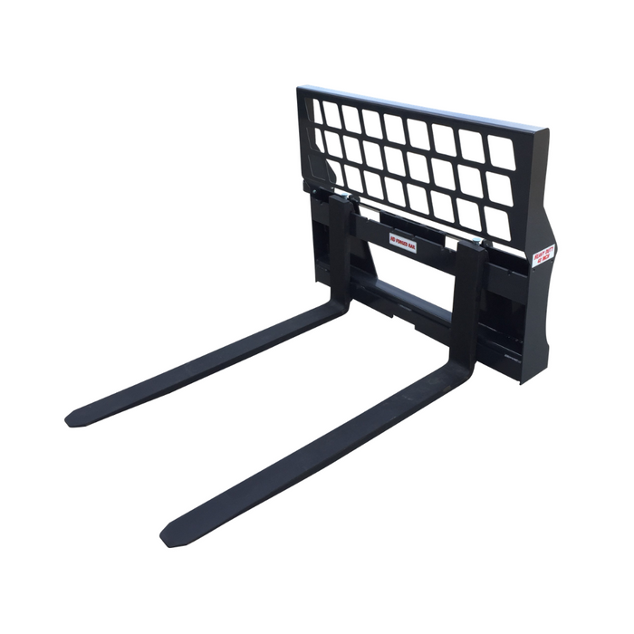 Stout HD Skid Steer Full Back Pallet Fork Frame and Forks