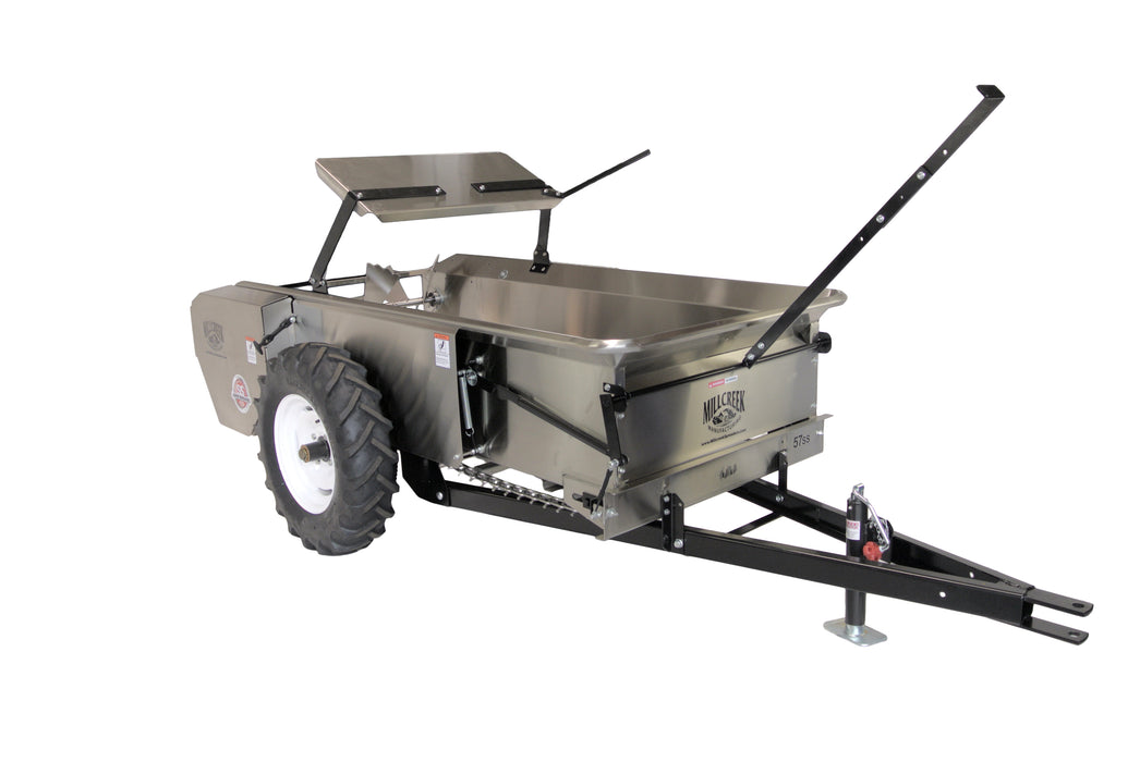 MillCreek Manufacturing Mid-Size Stainless Steel Stainless Steel Spreader(Spreader body, apron chain, and beater are all made of type 304 Stainless Steel)