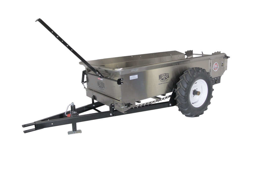 MillCreek Manufacturing Mid-Size Stainless Steel Stainless Steel Spreader(Spreader body, apron chain, and beater are all made of type 304 Stainless Steel)