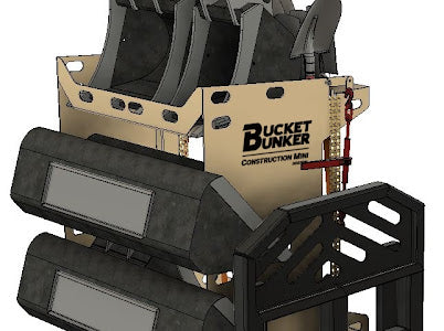 Bucket Bunker Construction MINI Attachment Rack