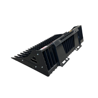 Stout Skid Steer 5550 Series Rock Bucket with 3" Tine Spacing and Skid Steer Quick Attach with Bolt on Side Option