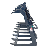 Stout Skid Steer Brush Grapple 66-9 With Skid Steer Quick Attach