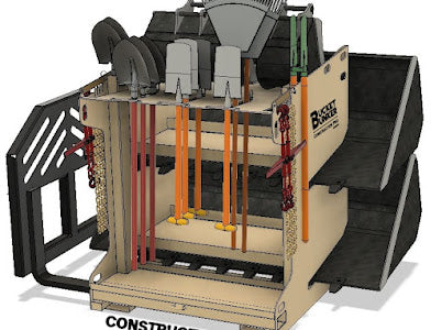 Bucket Bunker Construction PRO Attachment Rack