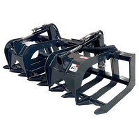 Stout Skid Steer Brush Grapple  HD-72-8 with Skid Steer Quick Attach