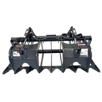 Stout Skid Steer Brush Grapple  HD-72-8 with Skid Steer Quick Attach