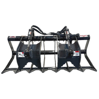 Stout Skid Steer Brush Grapple 66-9 With Skid Steer Quick Attach