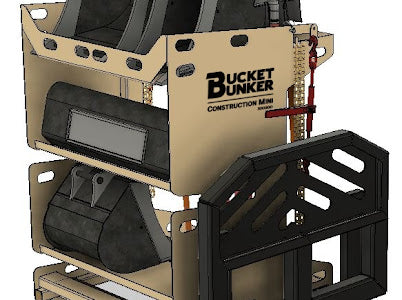 Bucket Bunker Construction MINI Attachment Rack