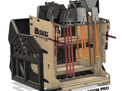 Bucket Bunker Construction PRO Attachment Rack