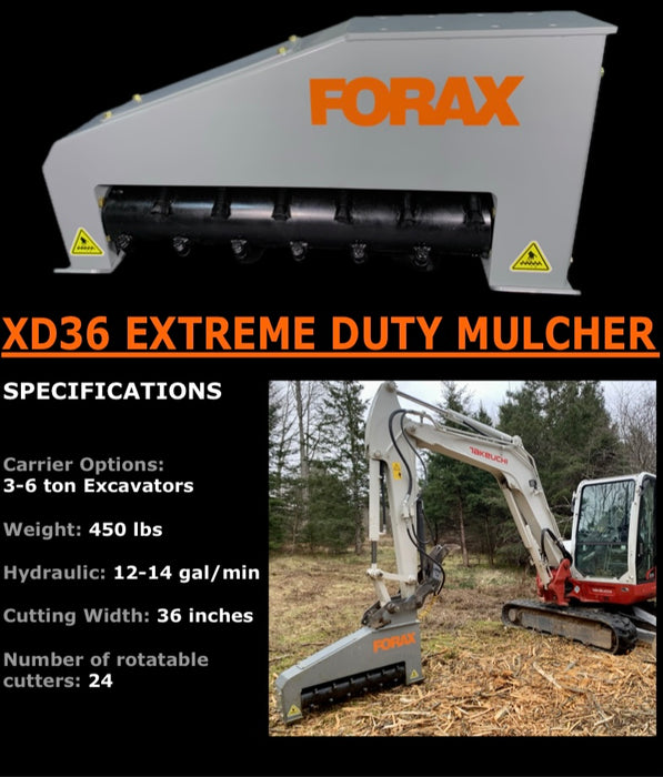 Forax Equipment XD36 Extreme Duty Mulcher