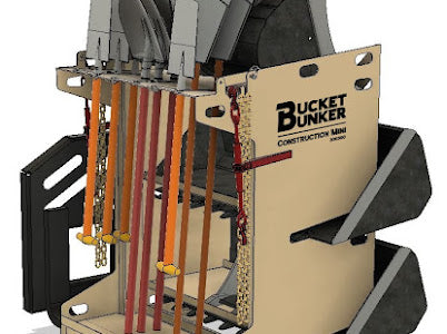 Bucket Bunker Construction MINI Attachment Rack