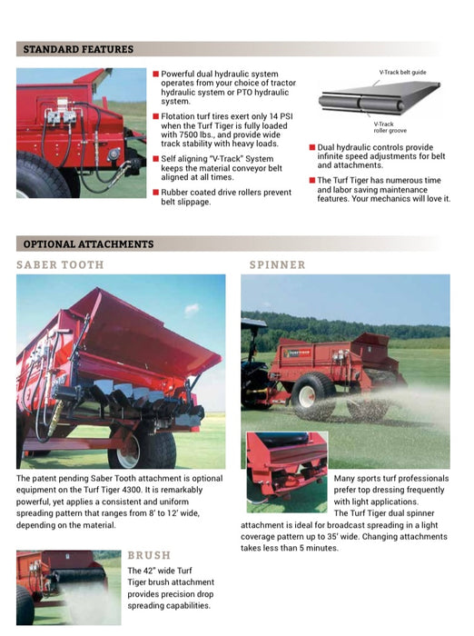 MillCreek Manufacturing Turf Tiger 4300 Large Topdresser