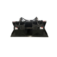 Stout Bucket Skid Steer 84" Flat Bottom Grapple Bucket With Skid Steer Quick Attach
