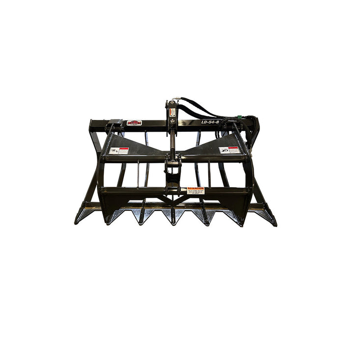 Stout Light Duty LT-54-8 Brush Grapple With Skid Steer Quick Attach