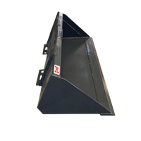 Stout Skid Steer Heavy Duty Material Bucket Single Edge with Skid Steer Quick Attach
