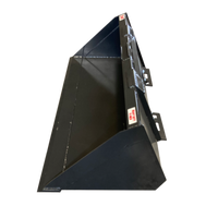 Stout Skid Steer Heavy Duty Material Bucket Single Edge with Skid Steer Quick Attach