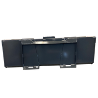 Stout Skid Steer Heavy Duty Material Bucket Single Edge with Skid Steer Quick Attach
