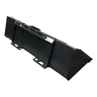 Stout Skid Steer Heavy Duty Material Bucket Single Edge with Skid Steer Quick Attach