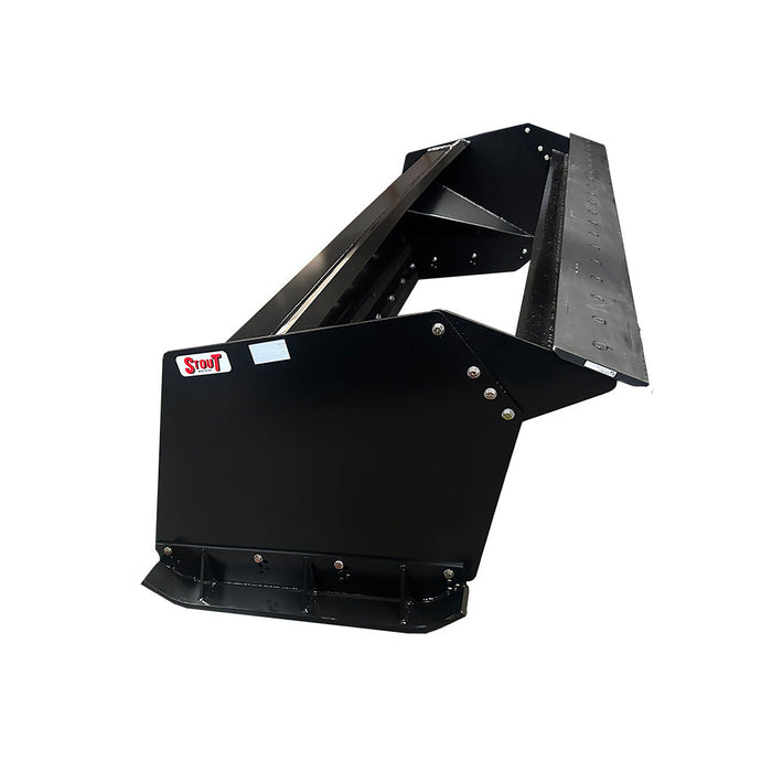 Stout Skid Steer Snow Pusher with Skid Steer Quick Attach