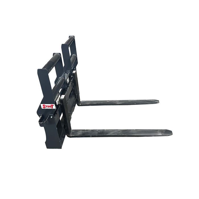 Stout HD Skid Steer Walk Through Pallet Fork Frame and Forks