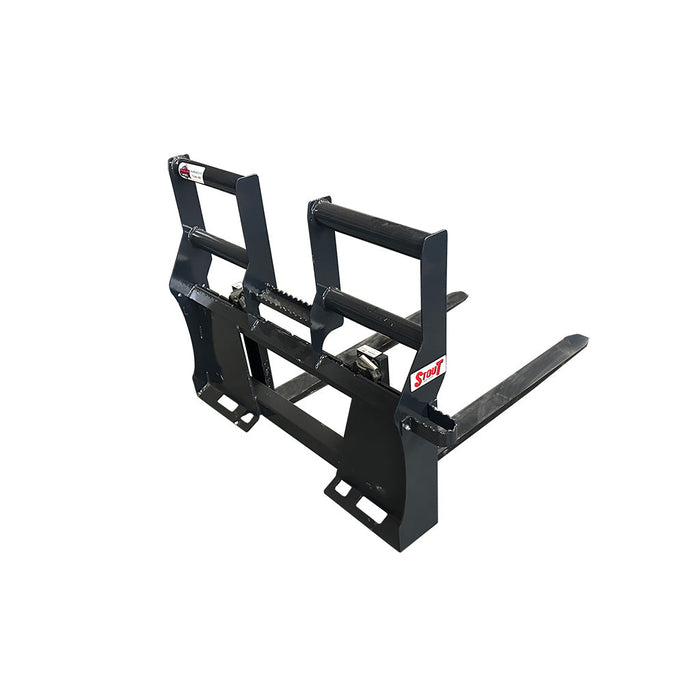 Stout HD Skid Steer Walk Through Pallet Fork Frame and Forks