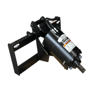 Lowe Skid Steer A-400 Planetary 2.5" Hex Drive Auger Unit Assembly with Mounting Plate & Hose Kit