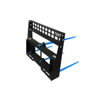 Stout Pro Skid Steer 4 Tine Round Bale Spear with Skid Steer Quick Attach