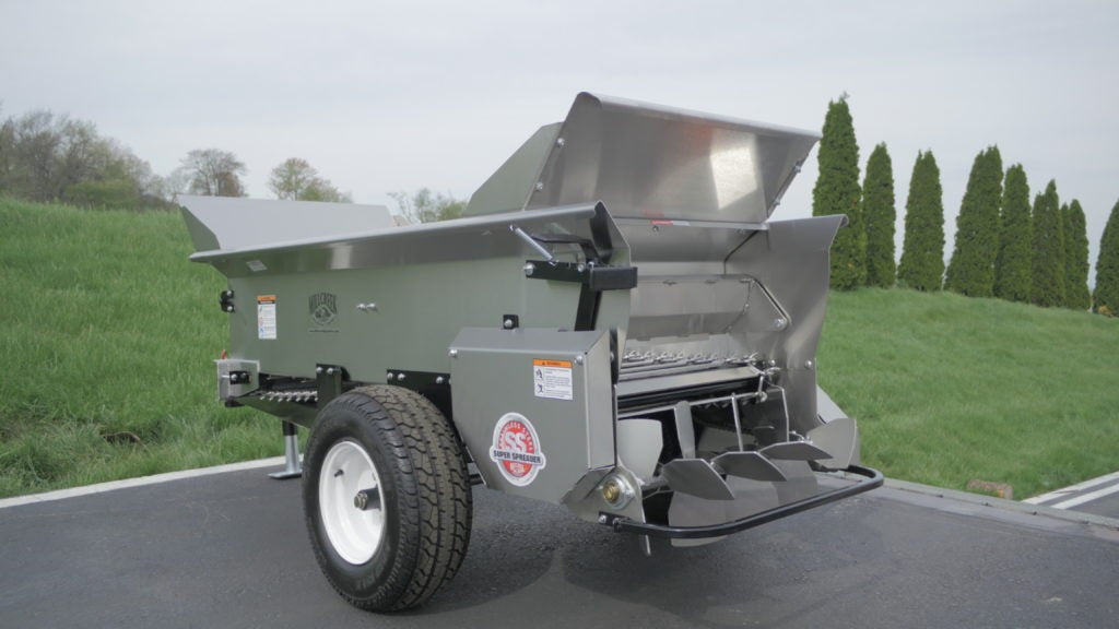 MillCreek Manufacturing 2100 Compact Turf Tiger Top Dresser 1500 lb Capacity / 1 Cubic Yard