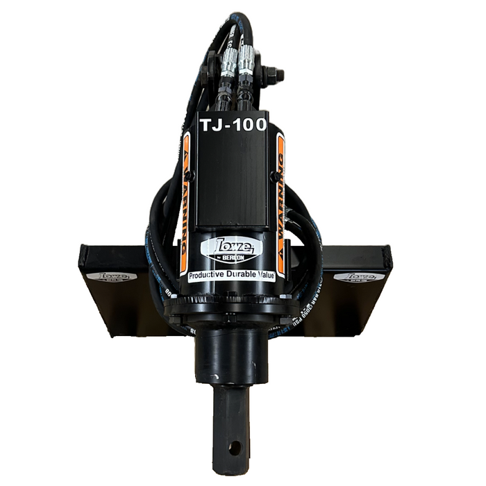 Lowe Mini Mount TJ-100 Planetary Auger 2" Hex Drive with Mounting Plate and Hose Kit