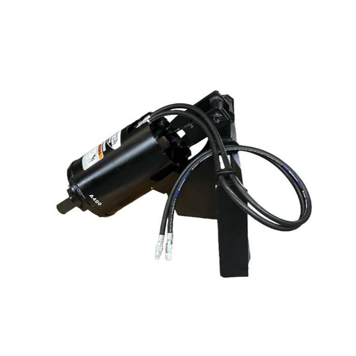 Lowe Skid Steer A-400 Planetary 2.5" Hex Drive Auger Unit Assembly with Mounting Plate & Hose Kit