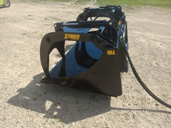 Stinger Attachment Skid Steer Demolition Grapple Bucket