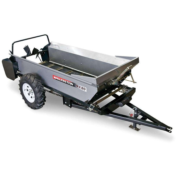 Wallenstein Equipment MX80G Ground-Drive Manure Spreader – Towable, Self-Contained (For Tractors)