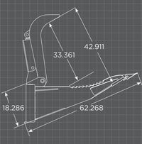 Loflin Fabrication Stump Bucket Grapple