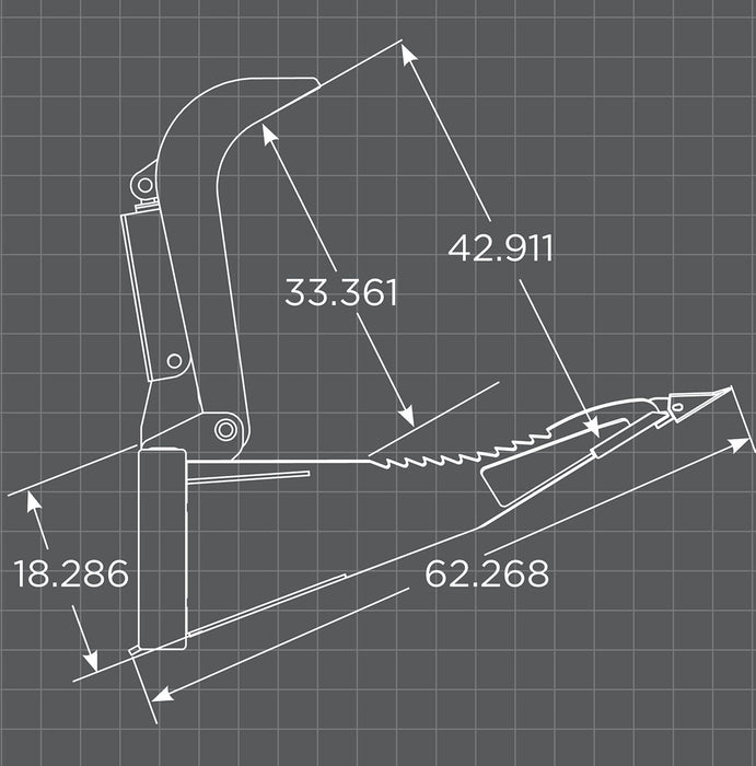 Loflin Fabrication Stump Bucket Grapple